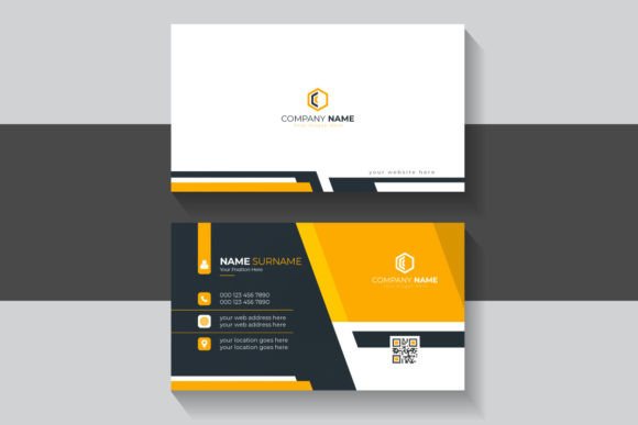 Black and Orange: A Modern Business Card for Bold Brands