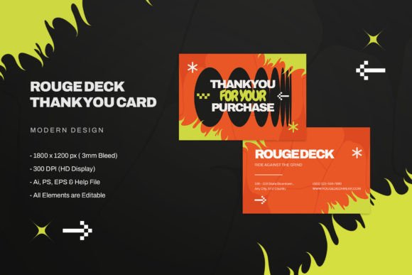 Designing with Gratitude: The Rouge Deck Thank You Card