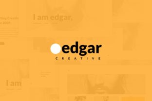 Edgar Creative: A Modern Minimal Sketch Theme for Designers