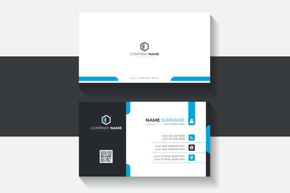 Professional and Clean Business Card Template for Modern Brands