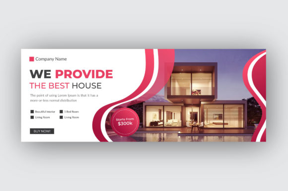 Professional Business Facebook Cover Design Template for Brands
