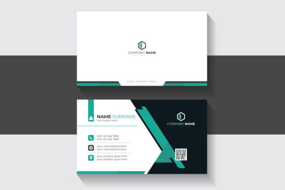 Simple Abstract Corporate Business Card for Modern Branding