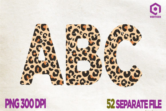 Wild Branding: Unleashing the Leopard Alphabet ABC Letter Clipart